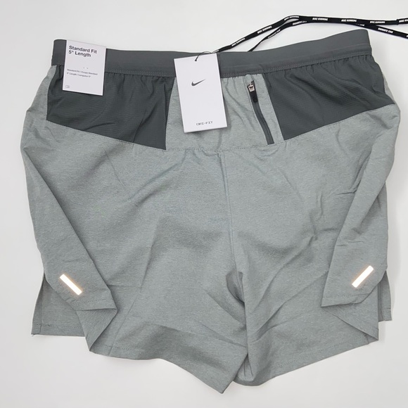 Nike Men’s Flex Stride 5” Brief Lined Running Shorts Grey Size Large 2XL - Picture 4 of 9